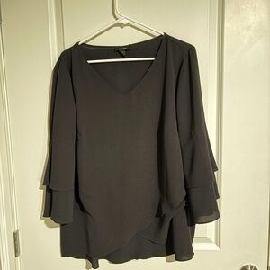 Alyx Black Blouse with Layered Sleeves